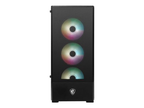 MSI MAG FORGE 112R - Mid tower - ATX - panel boczny z oknem (szkło hartowane) - brak zasilacza (ATX) - USB/dźwięk