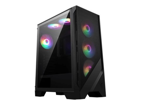 MSI MAG FORGE 120A AIRFLOW - Mid tower - ATX - panel boczny z oknem (szkło hartowane) - brak zasilacza (ATX) - USB/dźwięk