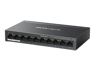 Mercusys MS110P V1 - Przełącznik - 10 x 10/100 (8 PoE+) - stacjonarny, montowany na ścianie - PoE+ (65 W)
