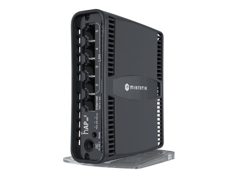 MikroTik hAP ax² - Router bezprzewodowy przełącznik 4-portowy - 1GbE - Wi-Fi 6 - Dwuzakresowy - montowany na ścianie