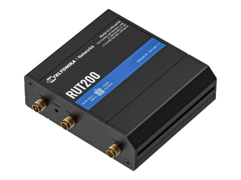 Teltonika RUT200 - Router bezprzewodowy - WWAN 2,4 GHz - 4G, 2G, 3G - montowany na szynie DIN
