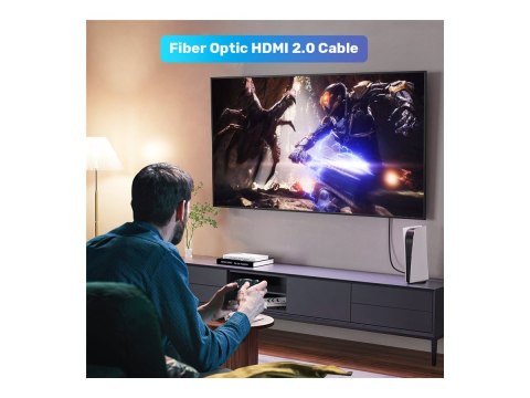 Unitek - Kabel HDMI - HDMI męski do HDMI męski - 10 m - światłowód - czarny - obsługa 4K 60 Hz