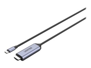 Unitek - Kabel przejściowy - USB-C męski do HDMI męski - 1.8 m - kosmiczna szarość - obsługa 4K 60 Hz