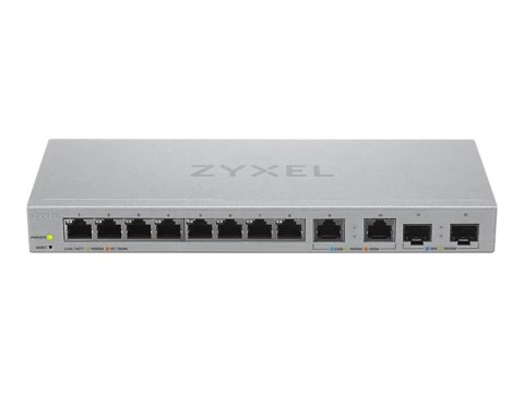 Zyxel XGS1210-12 - V2 - przełącznik - Tak - 8 x 10/100/1000 + 2 x 100/1000/2.5G + 2 x 1 Gigabit / 10 Gigabit SFP+ (uplink) - sta