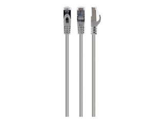 Cablexpert - Kabel krosowy - RJ-45 (M) do RJ-45 (M) - 7.5 m - 6.2 mm - S/FTP - CAT 6a - bezhalogenowe, odlewany, bez wystających