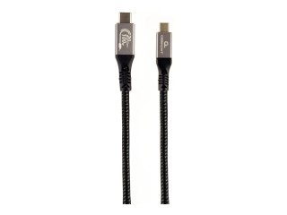 Cablexpert Premium - Kabel USB - USB-C (M) do USB-C (M) - USB 3.2 Gen 2x2 - 1.5 m - obsługa 4K 60 Hz, splątany, dane i ładowanie