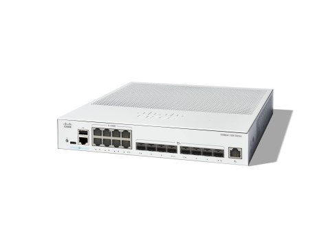 Cisco Catalyst 1300-16XTS - Przełącznik - L3 - smart - 8 x 10GBase-T + 8 x 10 Gigabit SFP+ - montowany w szafie rack