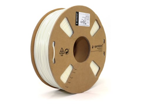 Gembird - Biały - 1 kg - pudło kolorowe - filament ASA (3D)