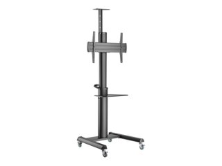 Gembird TVS-70T-02 - Wózek - dla TV - aluminium, stal - czarny - rozmiar ekranu: 37"-70"