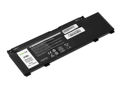 Green Cell - Bateria notebooka (ekwiwalent: Dell 266J9, Dell 0M4GWP) - litowo-polimerowa - 3 ogniwa - 4100 mAh - czarny
