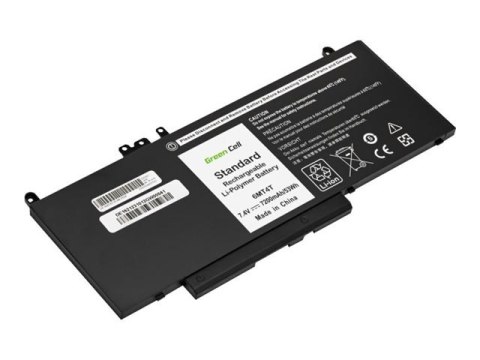Green Cell - Bateria notebooka (ekwiwalent: Dell 6MT4T, Dell 07V69Y) - litowo-polimerowa - 4 ogniwa - 7200 mAh - czarny