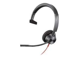 HP Poly Blackwire 3310 - Blackwire 3300 series - słuchawka - nauszne - przewodowa - USB-A - czarny - Certyfikat Microsoft Teams,