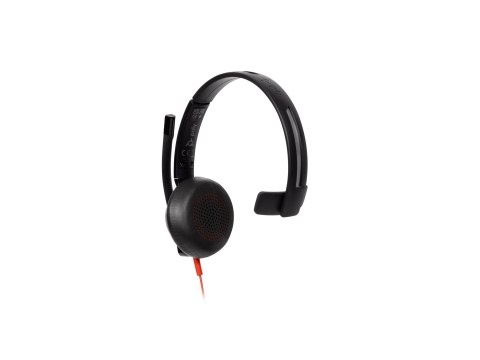 HP Poly Blackwire 5210 - Blackwire 5200 series - słuchawka - nauszne - przewodowa - złącze 3,5 mm, USB-C - czarny - Certyfikat M
