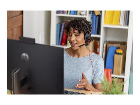 HP Poly Blackwire 5220 - Słuchawka - nauszne - przewodowa - USB-C, złącze 3,5 mm, USB-A - czarny - Certyfikacja dla Skype for Bu