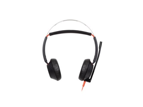 HP Poly Blackwire 5220 - Słuchawka - nauszne - przewodowa - USB-C, złącze 3,5 mm, USB-A - czarny - Certyfikacja dla Skype for Bu