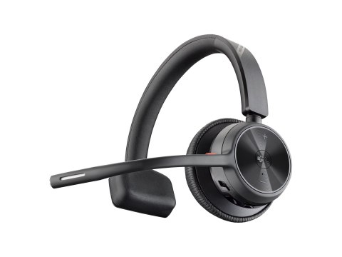 HP Poly Voyager 4310 - Słuchawka - nauszne - Bluetooth - bezprzewodowa, przewodowa - USB-A - czarny - Certyfikat Microsoft Teams
