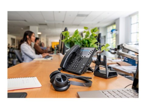 HP Poly Voyager 4320-M - Słuchawka - nauszne - Bluetooth - bezprzewodowa, przewodowa - adapter USB-A za pośr. Bluetooth - czarny