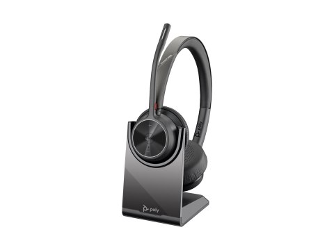 HP Poly Voyager 4320-M - Voyager 4300 UC series - słuchawka - nauszne - Bluetooth - bezprzewodowa, przewodowa - USB-C - czarny -