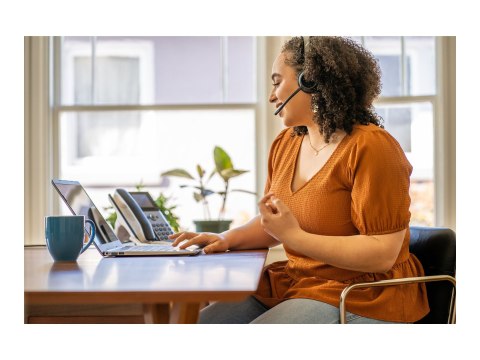 HP Poly Voyager 4320-M - Voyager 4300 UC series - słuchawka - nauszne - Bluetooth - bezprzewodowa, przewodowa - USB-C - czarny -