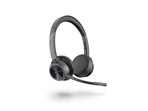 HP Poly Voyager 4320-M - Voyager 4300 UC series - słuchawka - nauszne - Bluetooth - bezprzewodowa, przewodowa - USB-C - czarny -