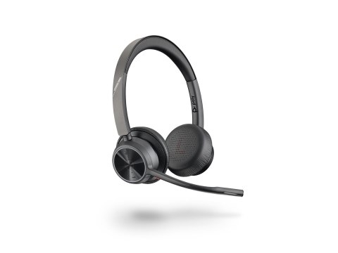 HP Poly Voyager 4320 - Voyager 4300 UC series - słuchawka - nauszne - Bluetooth - bezprzewodowa, przewodowa - USB-A - czarny - C