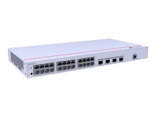 Huawei CloudEngine S310-24T4S - Przełącznik - Tak - 24 x 10/100/1000 + 4 x Gigabit SFP - przepływ powietrza bok-bok - montowany 