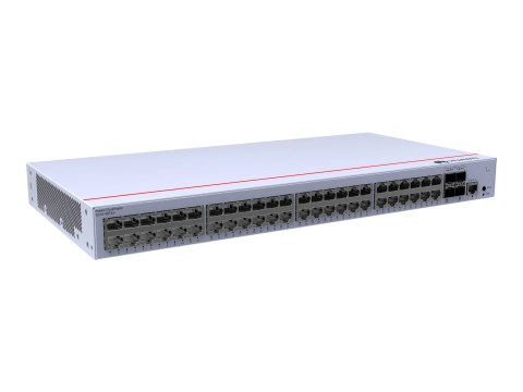 Huawei CloudEngine S310-48T4S - Przełącznik - Tak - 48 x 10/100/1000 + 4 x Gigabit SFP - przepływ powietrza bok-bok - montowany 