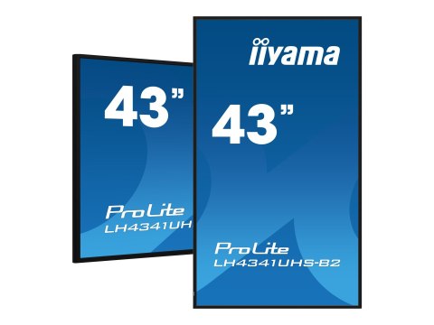 Iiyama ProLite LH4341UHS-B2 - 43" Klasa Przekątnej (42.5" widoczny) wyświetlacz LCD z podświetleniem LED - sygnał cyfrowy - 4K U