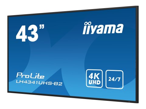 Iiyama ProLite LH4341UHS-B2 - 43" Klasa Przekątnej (42.5" widoczny) wyświetlacz LCD z podświetleniem LED - sygnał cyfrowy - 4K U