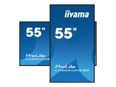 Iiyama ProLite LH5541UHS-B2 - 55" Klasa Przekątnej (54.6" widoczny) wyświetlacz LCD z podświetleniem LED - sygnał cyfrowy - 4K U