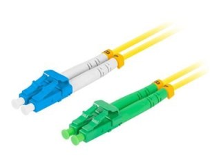 Lanberg - Kabel krosowy - LC/APC pojedynczy-tryb (M) do LC/UPC pojedynczy-tryb (M) - 1 m - 3 mm - światłowód - dupleks - 9 / 125