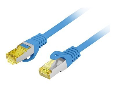 Lanberg - Kabel krosowy - RJ-45 (M) do RJ-45 (M) - 5 m - 6 mm - S/FTP - CAT 6a - bezhalogenowe, odlewany, bez wystających elemen