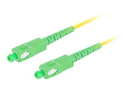 Lanberg - Kabel krosowy - SC/APC pojedynczy-tryb (M) do SC/APC pojedynczy-tryb (M) - 5 m - 3 mm - światłowód - simpleks - 9 / 12