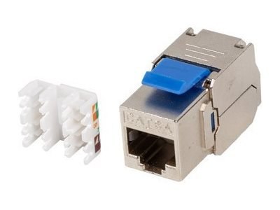 Lanberg - Wkładka modułowa - CAT 6a - FTP - RJ-45 - srebrny