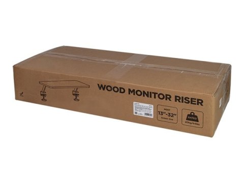 LogiLink - Stojak - riser - dla monitor - 650 mm długości - stal, płyta wiórowa, plastik - czarny - rozmiar ekranu: 13"-32"