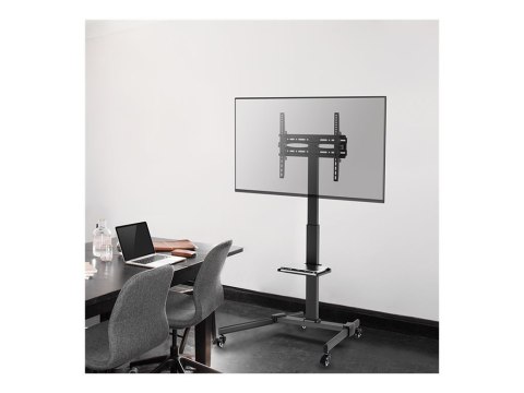 LogiLink - Wózek - dla TV / monitor - regulacja wysokości - plastik, stal - czarny - rozmiar ekranu: 32"-55"