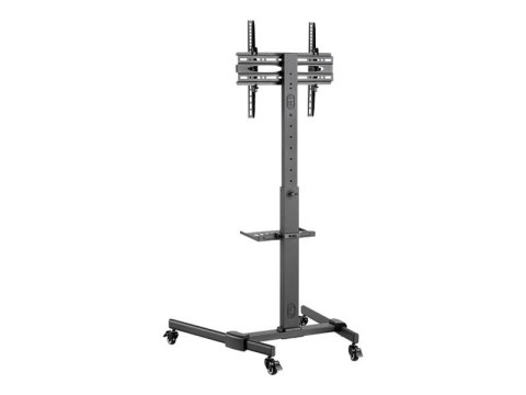 LogiLink - Wózek - dla TV / monitor - regulacja wysokości - plastik, stal - czarny - rozmiar ekranu: 32"-55"