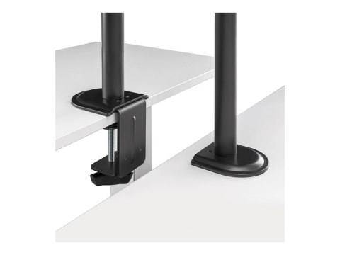 LogiLink - Zestaw do montażu (montaż nabiurku) - ramię regulowane - dla wyświetlacz LCD - długość ramienia 376 mm - plastik, sta