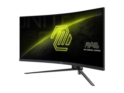 MSI MAG 345CQR - Monitor LED - gaming - zaokrąglony - 34" - 3440 x 1440 UWQHD @ 180 Hz - VA - 300 cd/m² - 3000:1 - 1 ms - 2xHDMI