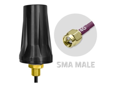 Qoltec - Antena - dome - komórkowa - 7 dBi - antena dookólna - na zewnątrz