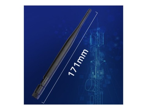 Qoltec - Antena - kaczka gumowa - Wi-Fi - 5 dBi - antena dookólna - do użytku w pomieszczeniach (pakiet 2)