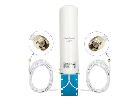 Qoltec - Antena - komórkowa - 5 dBi - antena dookólna - na zewnątrz