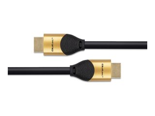 Qoltec GOLD - Ultra High Speed - kabel HDMI z Ethernet - HDMI męski do HDMI męski - 5 m - czarny - obsługa 8K 60 Hz (7680 x 4320