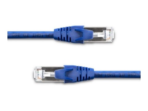 Qoltec - Kabel krosowy - RJ-45 (M) do RJ-45 (M) - 5 m - FTP - CAT 6 - bez wystających elementów - niebieski