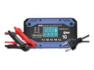 Qoltec - Ładowarka akumulatorów - do STD, AGM, GEL, LiFePO4, z funkcją naprawy, 12-24 V, LCD, ładowanie na 9 etapach - AC 220-24