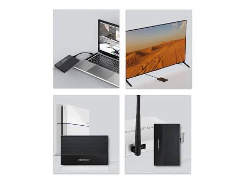 Qoltec - Obudowa pamięci - 2.5" - SATA 6Gb/s - USB 3.0 - czarny