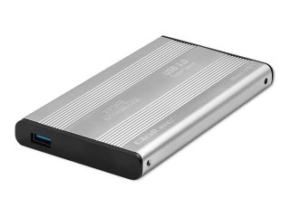 Qoltec - Obudowa pamięci - 2.5" - SATA 6Gb/s - USB 3.0 - srebrny