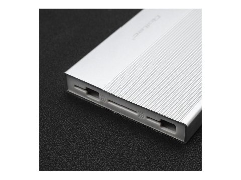 Qoltec - Obudowa pamięci - 2.5" - SATA 6Gb/s - USB 3.0 - srebrny