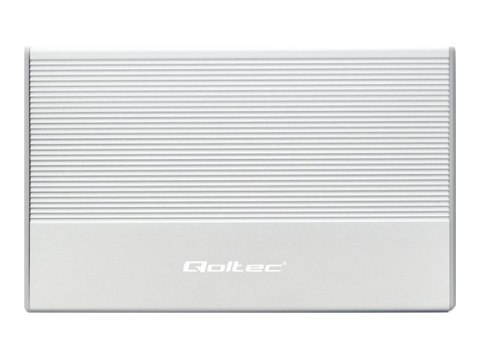 Qoltec - Obudowa pamięci - 2.5" - SATA 6Gb/s - USB 3.0 - srebrny