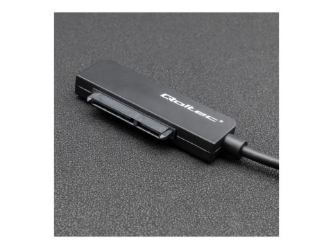 Qoltec - Przejściówka interfejsu - 2.5" - SATA 3Gb/s - USB-C - czarny